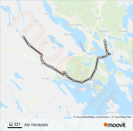 221  Line Map
