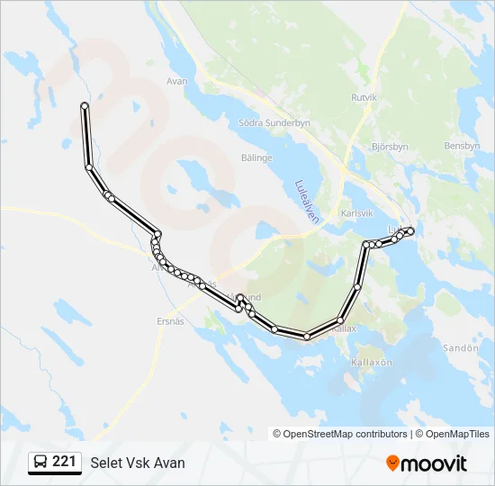 221  Line Map