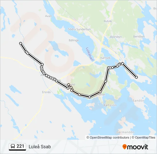 221  Line Map