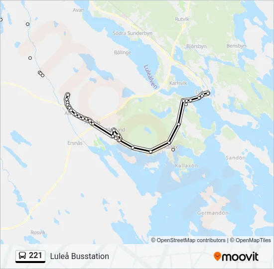 221  Line Map
