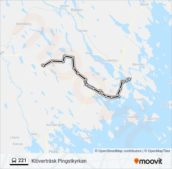 221  Line Map