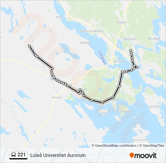 221  Line Map
