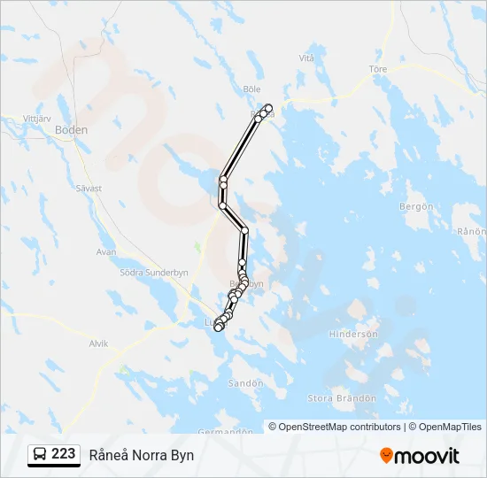 223  Line Map