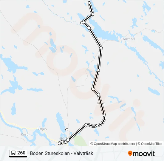260  Line Map