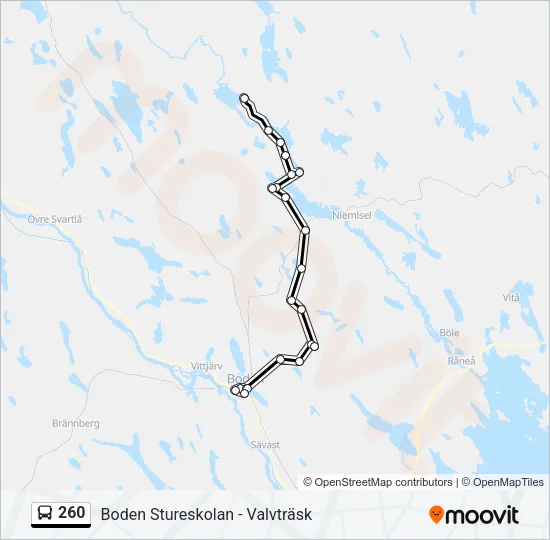 260  Line Map