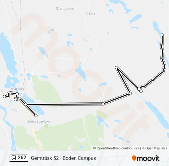 262 Bus Line Map