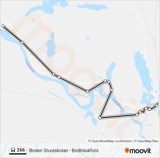266 Bus Line Map