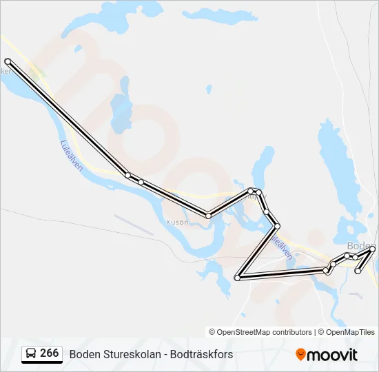 266 Bus Line Map