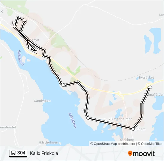 304  Line Map
