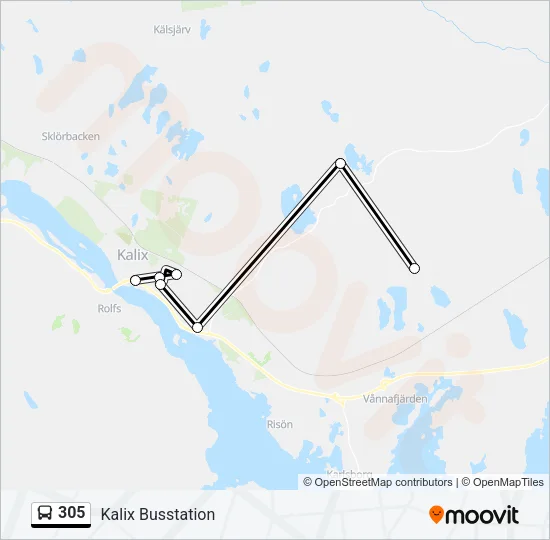 305  Line Map