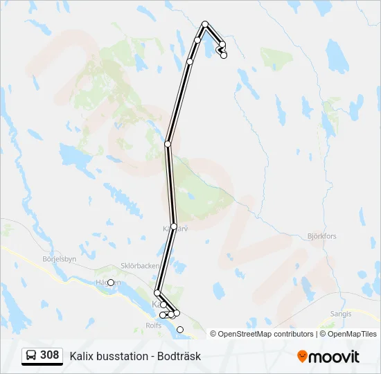 308  Line Map