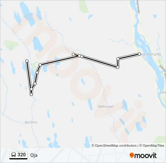 320 Bus Line Map