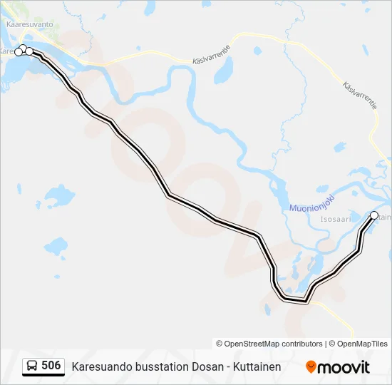 506 Route: Schedules, Stops & Maps - Karesuando Busstation Dosan (Updated)