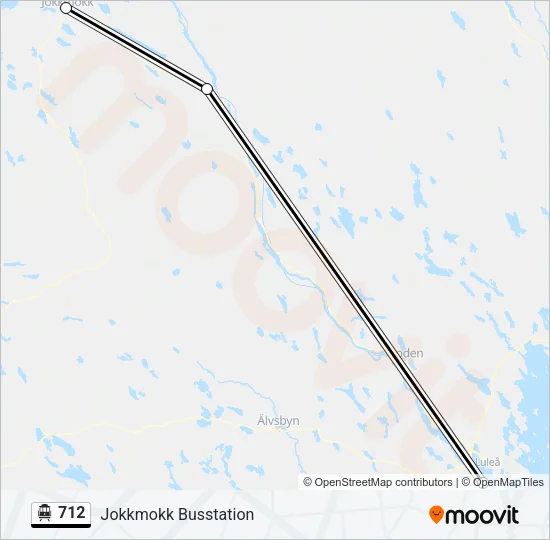 712 Cable Car Line Map