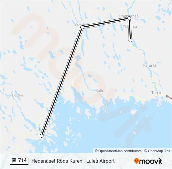 714 Cable Car Line Map