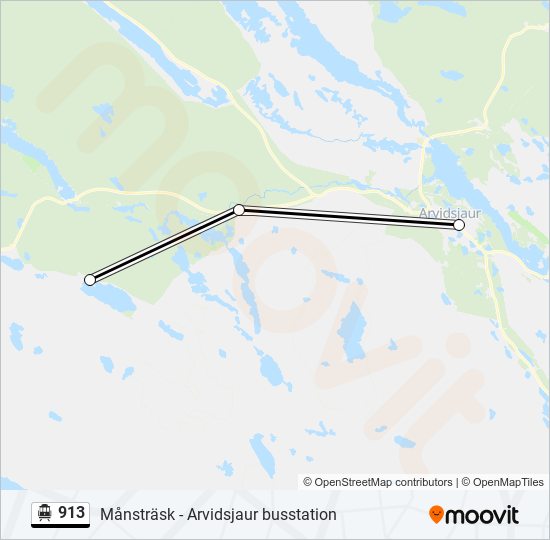 913 cable car Line Map