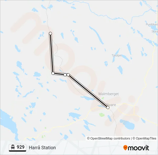 929 Cable Car Line Map