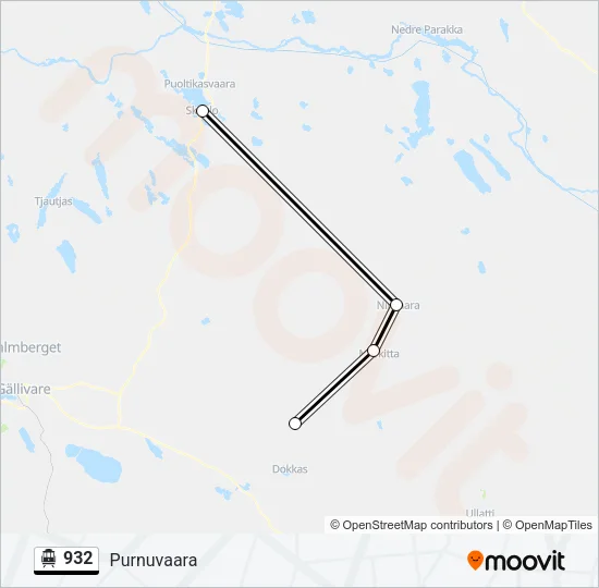 932 Cable Car Line Map