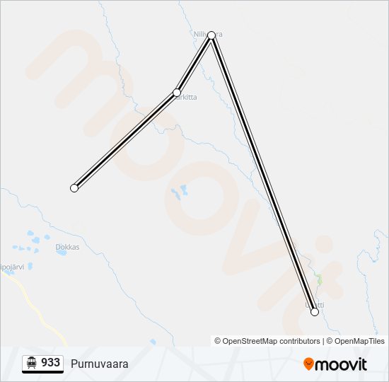 933 cable car Line Map