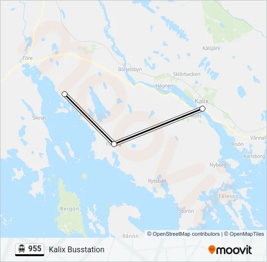 955 Cable Car Line Map