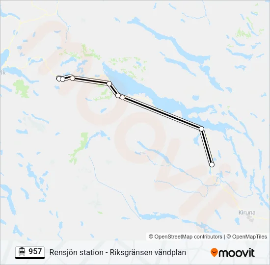 957 Cable Car Line Map