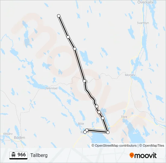 966 Cable Car Line Map