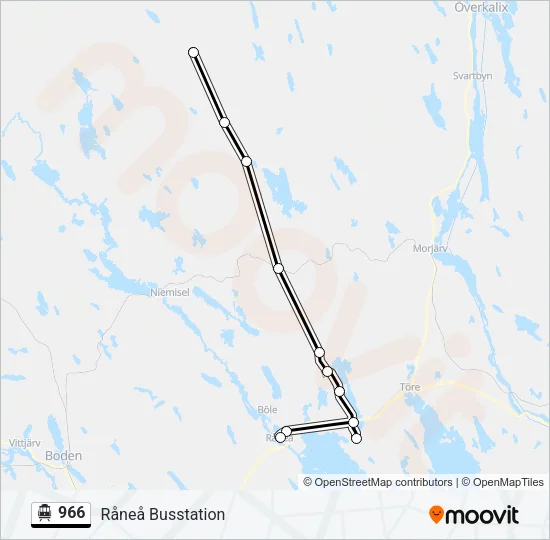 966 Cable Car Line Map
