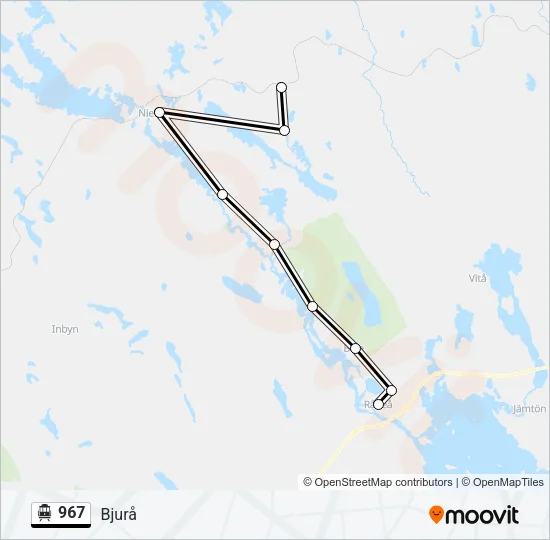 967 Cable Car Line Map