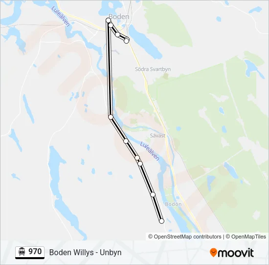 970 Cable Car Line Map