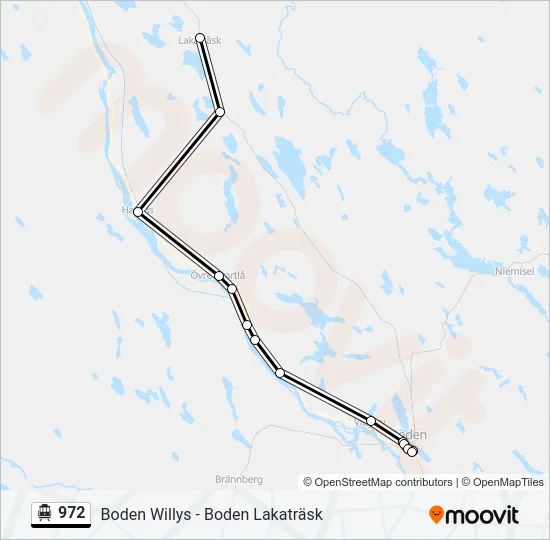 972 Cable Car Line Map