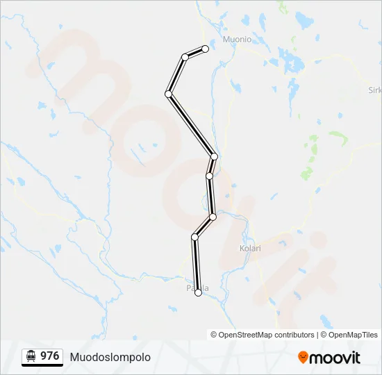 976 Cable Car Line Map