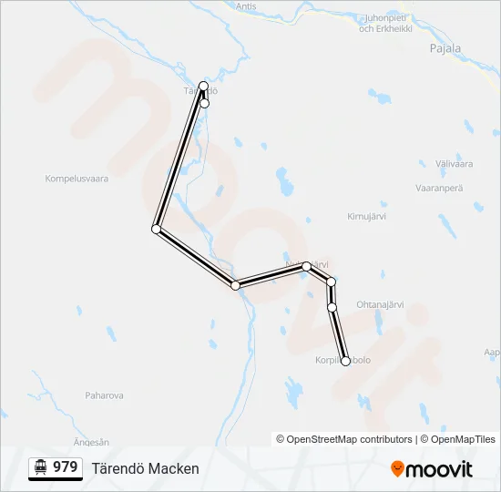 979 Cable Car Line Map