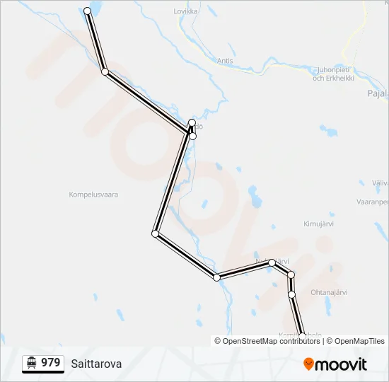 979 Cable Car Line Map