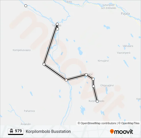 979 Cable Car Line Map