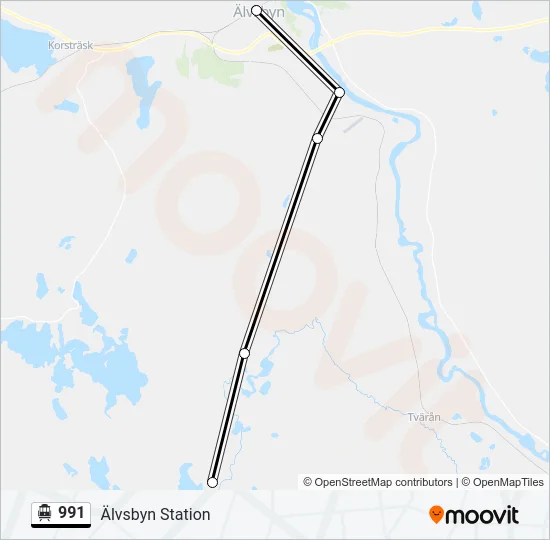 991 Cable Car Line Map