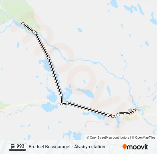 993 Cable Car Line Map