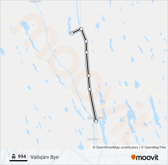 994 cable car Line Map