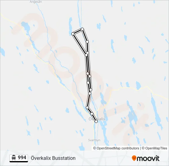 994 Cable Car Line Map
