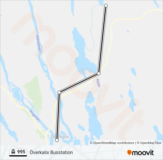995 Cable Car Line Map