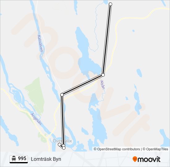 995 cable car Line Map