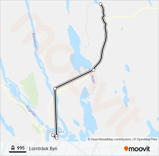 995 Cable Car Line Map