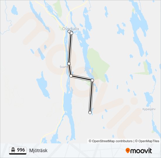 996 cable car Line Map