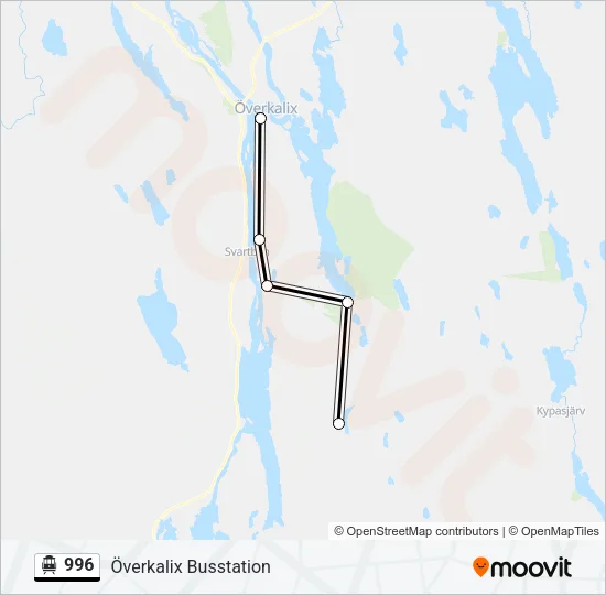 996 Cable Car Line Map