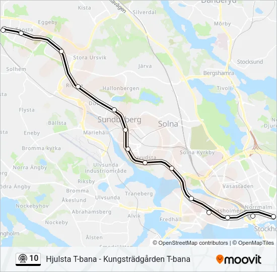 10 Metro Line Map