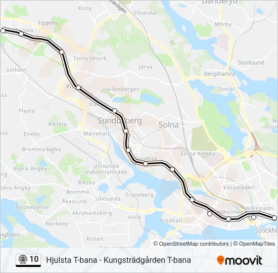 10 Metro Line Map