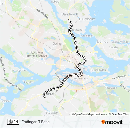 14 Metro Line Map