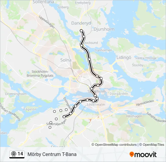 14 Metro Line Map