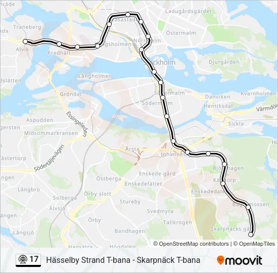 17 Metro Line Map