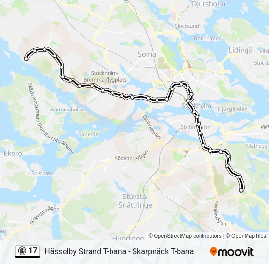 17 Metro Line Map