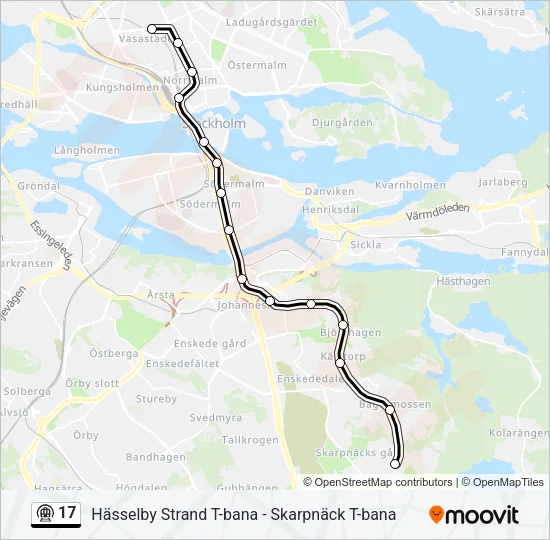17 Metro Line Map